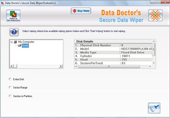 Data Wiper Tool Screenshot